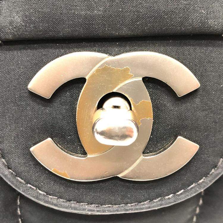 Pre Owned Chanel Black Cc Mark Chain Crossbody Bag