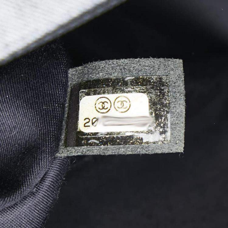 Pre Owned Chanel Multicolor  Denim Coco Mark Patchwork Chain Shoulder Bag 