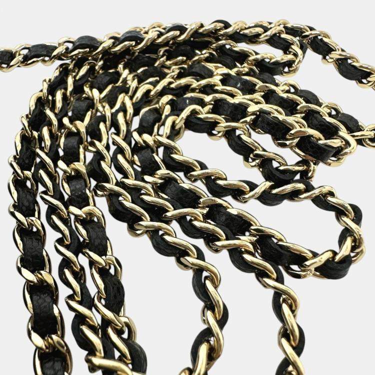 Pre Owned Chanel Black Caviar Leather Coin Purse on Chain