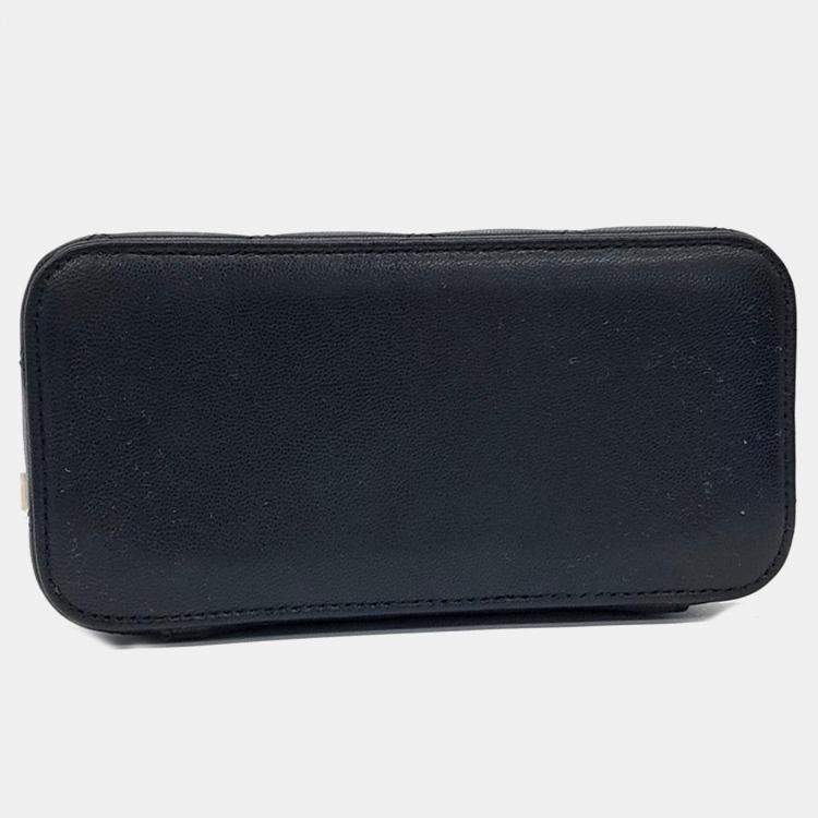 Pre Owned Chanel Black Leather Vanity Crossbody Bag