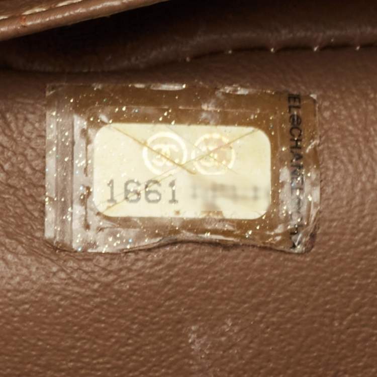 Pre Owned Chanel Bronze Quilted Aged Leather 226 Reissue 2.55 Flap Bag