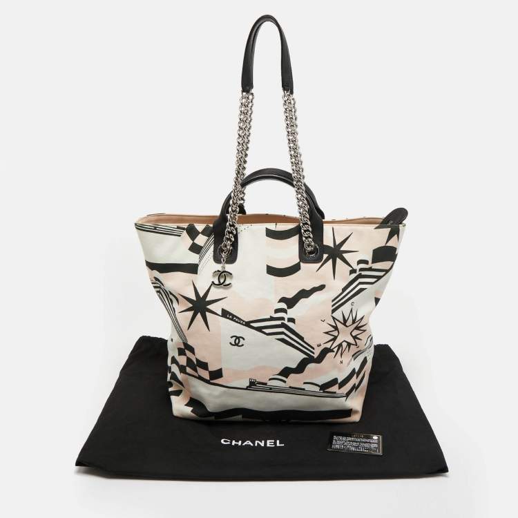 Pre Owned Chanel Multicolor Canvas La Pausa Bay Shopper Tote