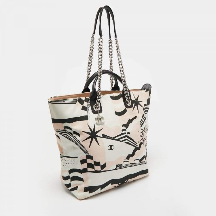 Pre Owned Chanel Multicolor Canvas La Pausa Bay Shopper Tote