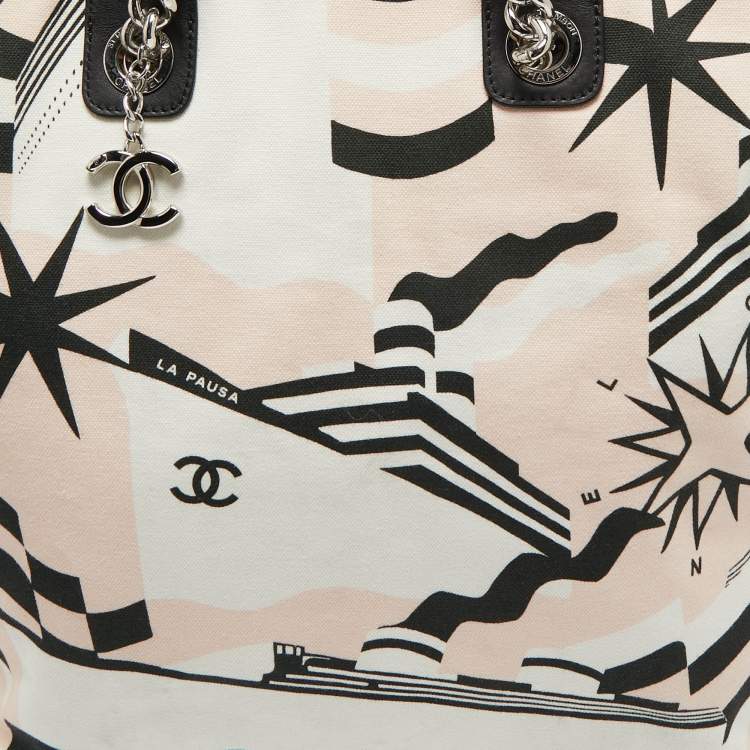 Pre Owned Chanel Multicolor Canvas La Pausa Bay Shopper Tote