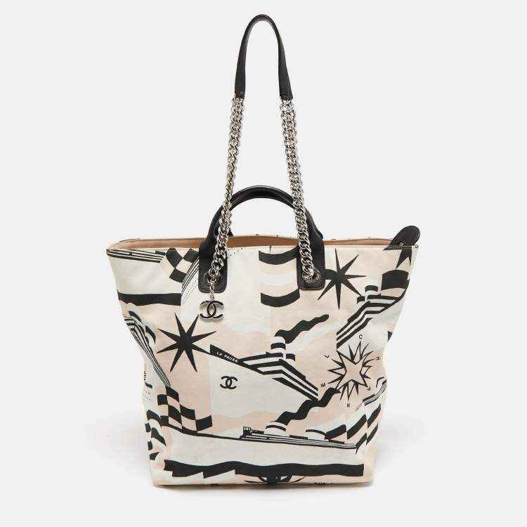 Pre Owned Chanel Multicolor Canvas La Pausa Bay Shopper Tote