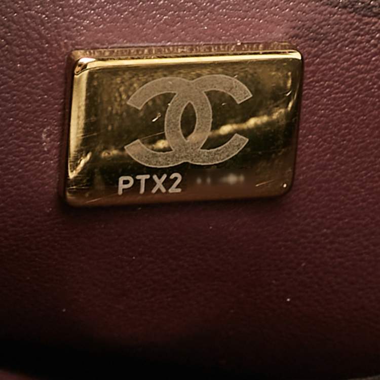 Pre Owned Chanel Black Quilted Leather Small Trendy CC Top Handle Bag