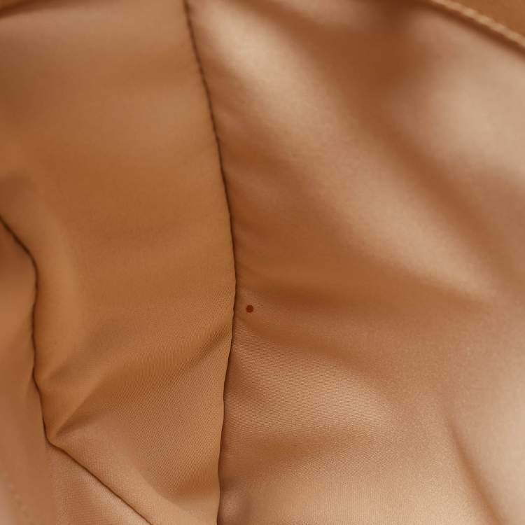 Pre Owned Chanel Beige Quilted Caviar Leather Grand Shopper Tote