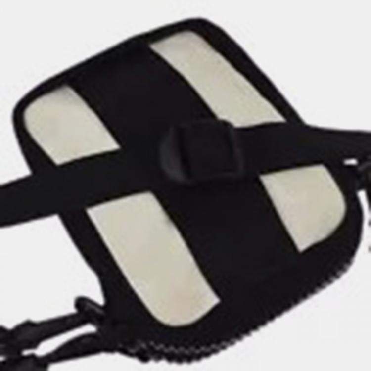 Pre Owned Chanel Beige /Black Travel Sport Line Shoulder Bag