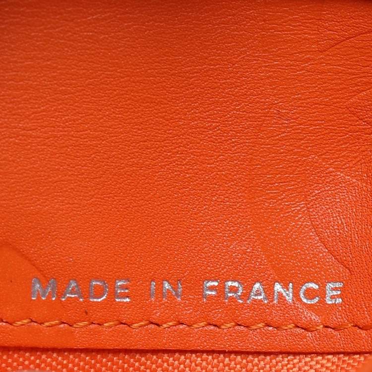 Pre Owned Chanel Brown Quilted Leather Cambon Ligne Compact Wallet