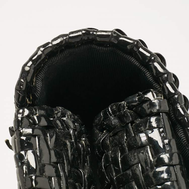 Pre Owned Chanel Black Woven Wicker Jumbo Classic Flap Bag