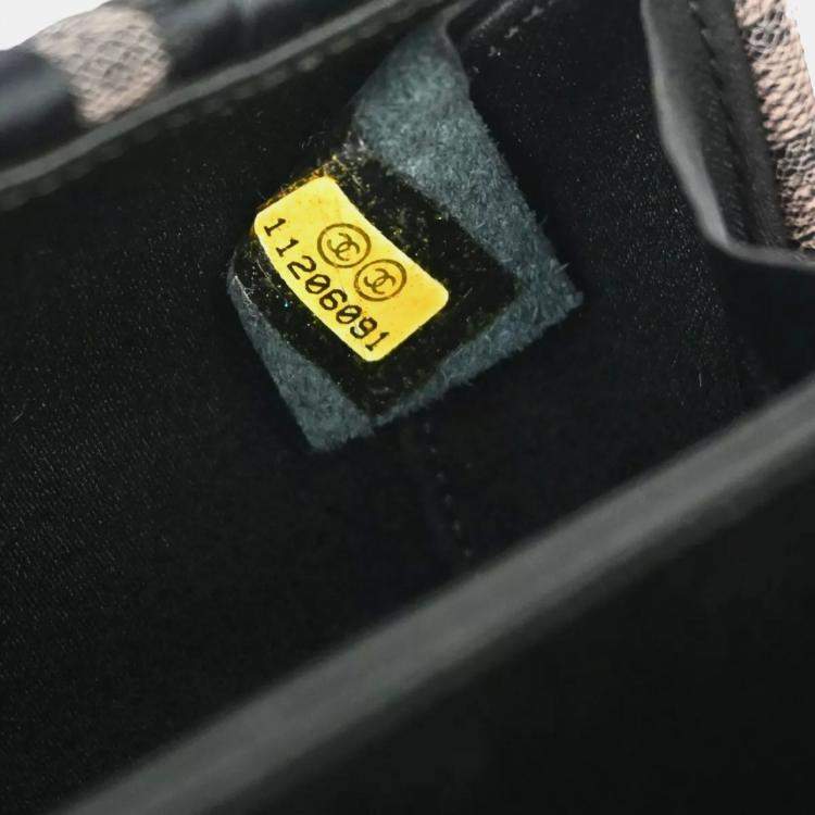 Pre Owned Chanel Black Satin Bow Shoulder Bag