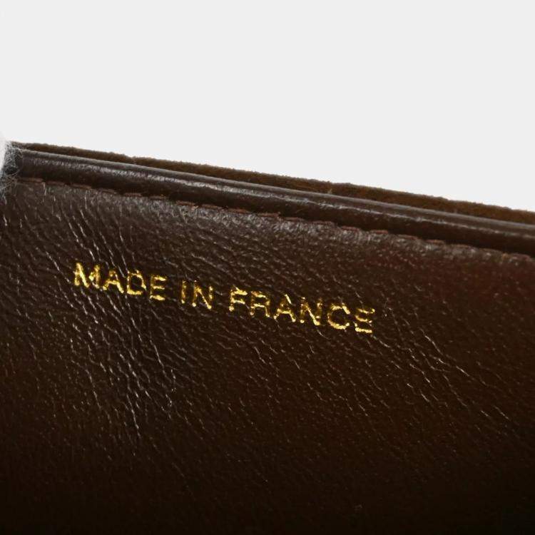 Pre Owned Chanel Brown Suede Single Flap Shoulder Bag