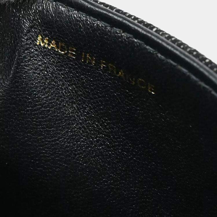 Pre Owned Chanel Black Denim Small Classic Double Flap Shoulder Bag