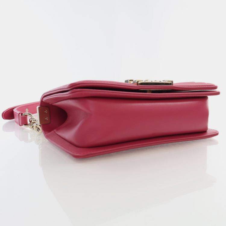 مملوكة مسبقًا Chanel Small Pink Tweed Boy Bag