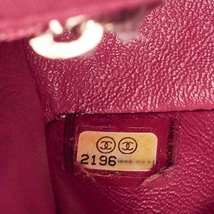 Pre Owned Chanel Pink Quilted Jersey Small Classic Single Flap Bag 