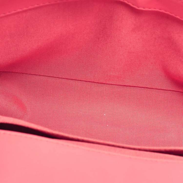 Pre Owned Chanel Pink Stitch Quilted Leather Medium Boy Flap Bag