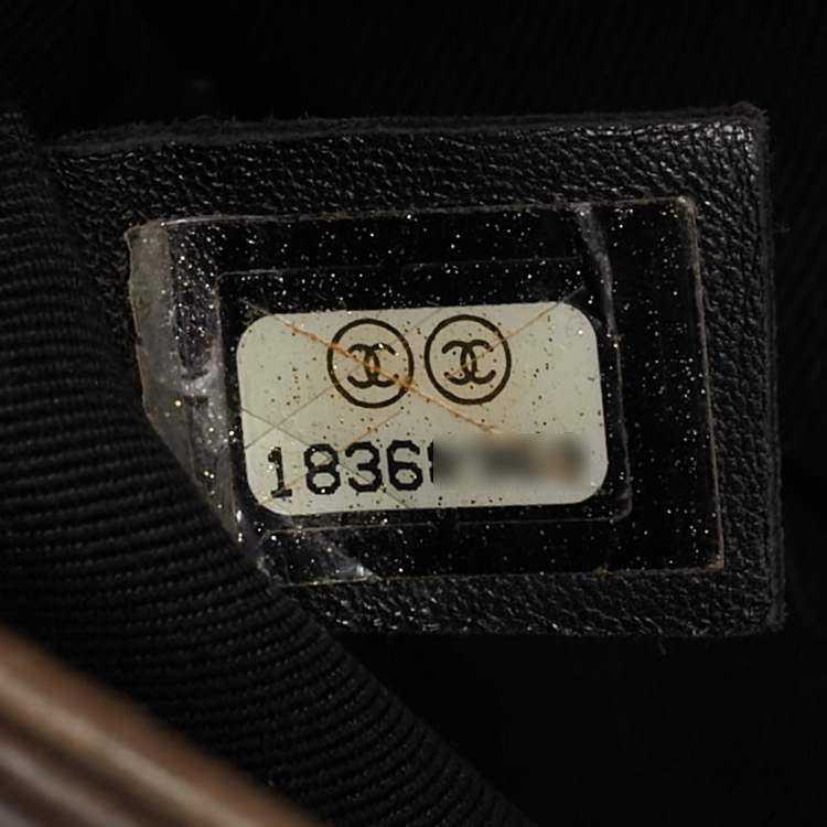 Pre Owned Chanel Beige Double Stitch Quilted Leather Small Boy Flap Bag