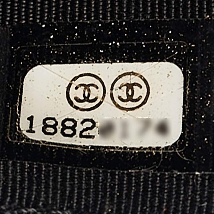 Pre Owned Chanel Black Quilted Caviar Leather WOC Clutch Bag