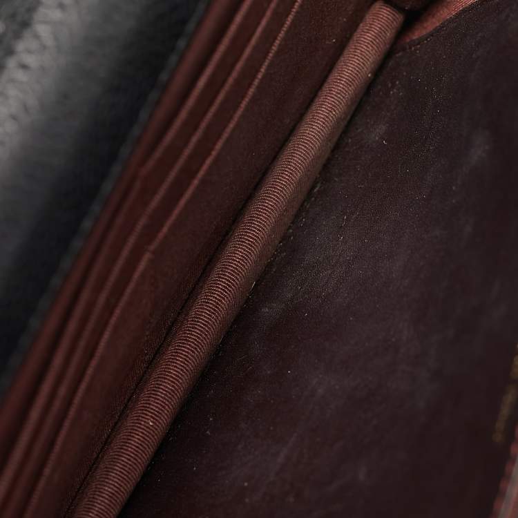 Pre Owned Chanel Black Quilted Caviar Leather WOC Clutch Bag