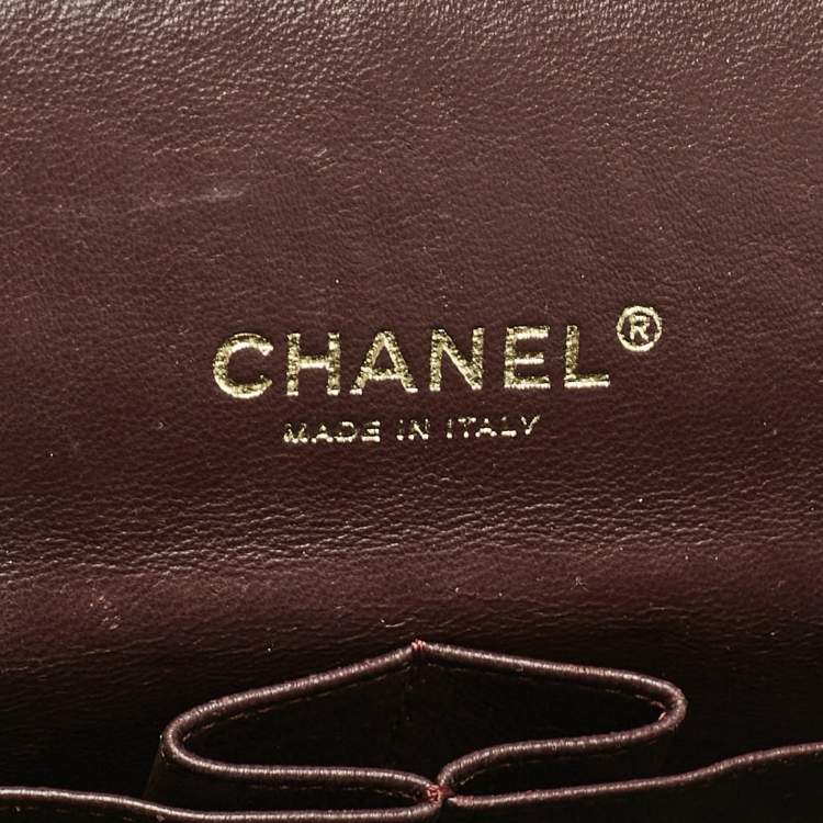 Pre Owned Chanel Black Quilted Leather Maxi Classic Double Flap Bag