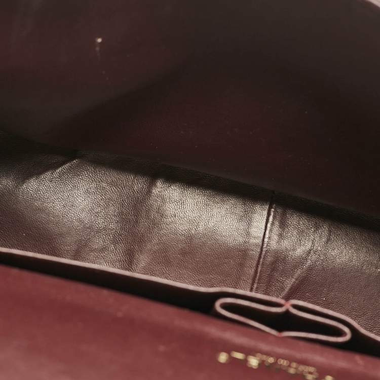 Pre Owned Chanel Black Quilted Leather Maxi Classic Double Flap Bag