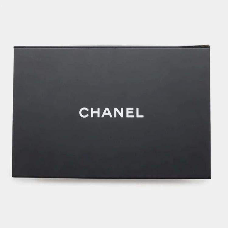 Pre Owned Chanel Matelasse Gray Lambskin Shoulder Bag