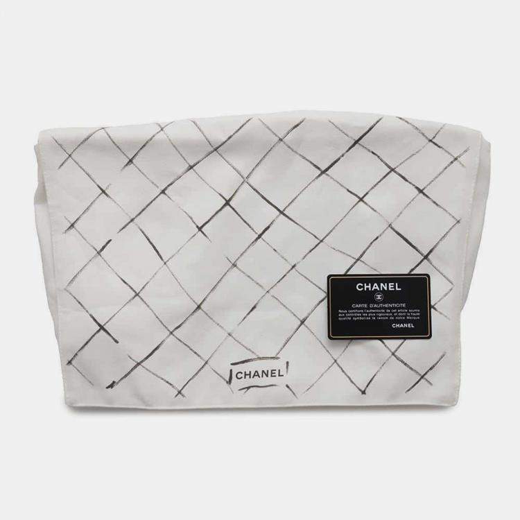 Pre Owned Chanel Beige Caviar Leather Double Flap Shoulder Bag 
