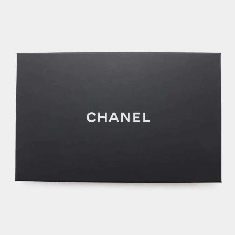 Pre Owned Chanel Black Caviar Leather One Belt Cc Logo Semi Shoulder Bag 