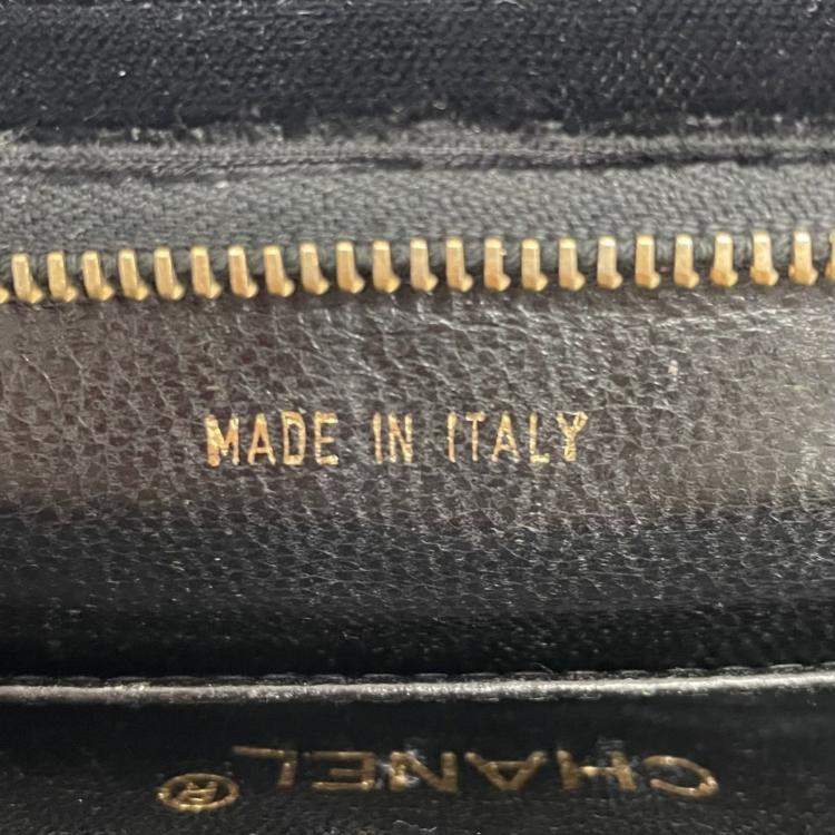 Pre Owned Chanel Black Velvet Turnlock Handbag