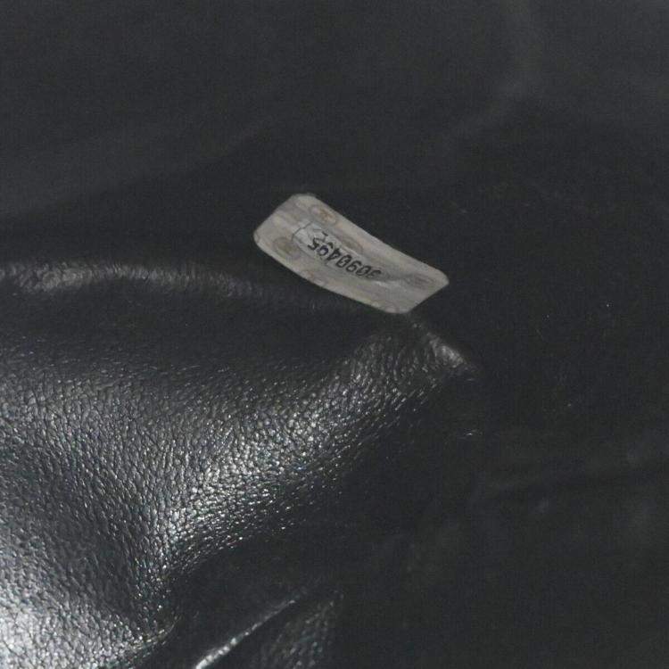 Pre Owned Chanel Black Velvet Small Duma Backpack  