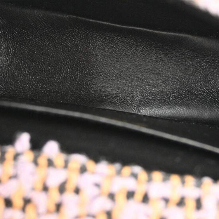 Pre Owned Chanel Multicolour Tweed Mini Square Handbag