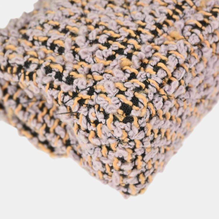 Pre Owned Chanel Multicolour Tweed Mini Square Handbag