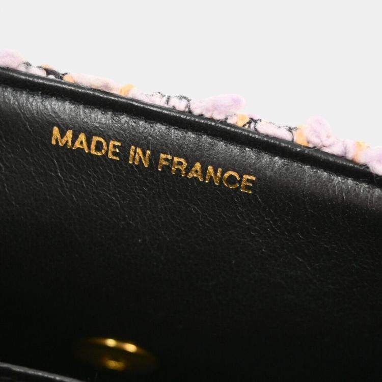 Pre Owned Chanel Multicolour Tweed Mini Square Handbag