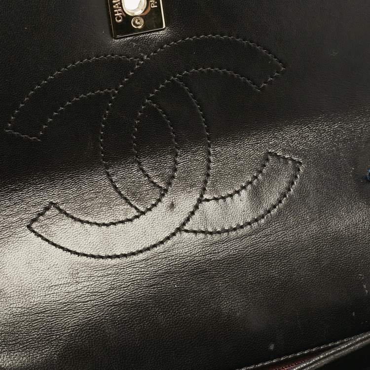 Pre Owned Chanel Black Quilted Leather Small Trendy CC Flap Bag
