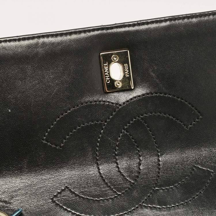 Pre Owned Chanel Black Quilted Leather Small Trendy CC Flap Bag