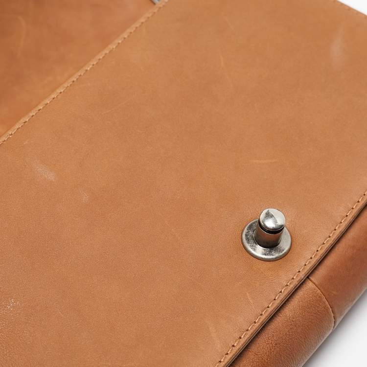 Pre Owned Chanel Brown Quilted Leather Medium Paris Dallas Boy Flap Bag