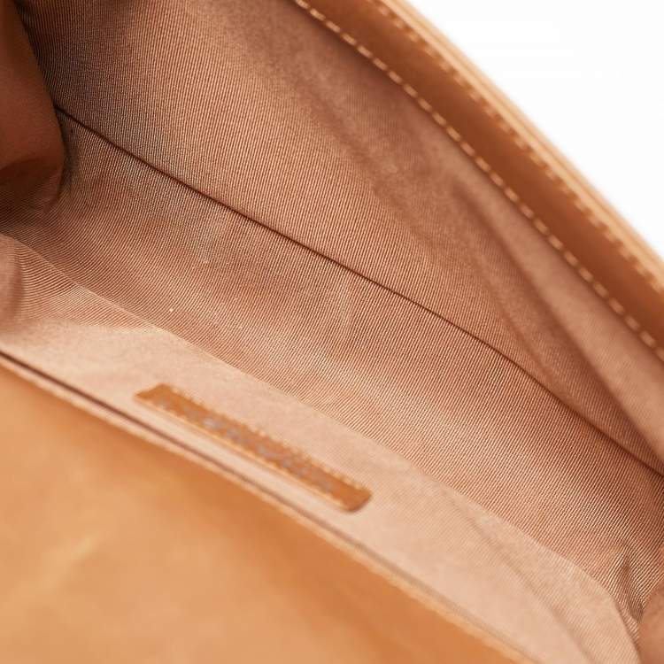 Pre Owned Chanel Brown Quilted Leather Medium Paris Dallas Boy Flap Bag