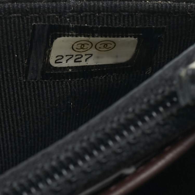 Pre Owned Chanel Black Quilted Caviar Leather WOC Bag