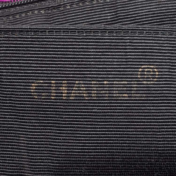 Pre Owned Chanel Pink Nylon Vintage CC Logo Shopper Tote