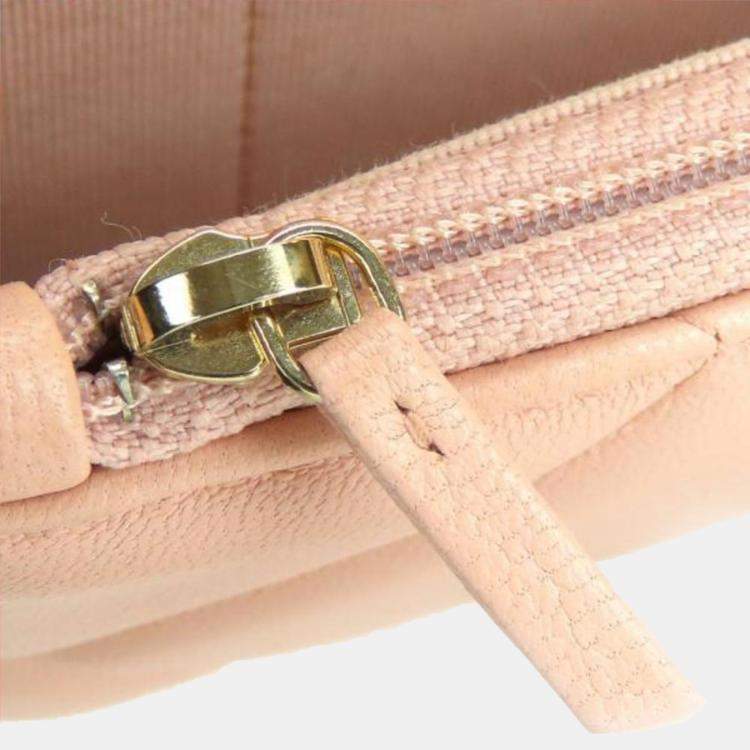 Pre Owned Chanel Shoulder Bag 19 Lambskin Pink Phone Chain Clutch