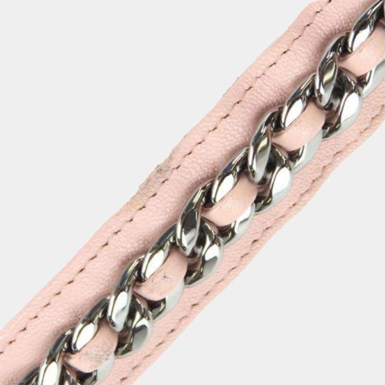 Pre Owned Chanel Shoulder Bag 19 Lambskin Pink Phone Chain Clutch