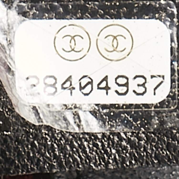 Pre Owned Chanel Black Quilted Leather Chain Infinity Belt Bag