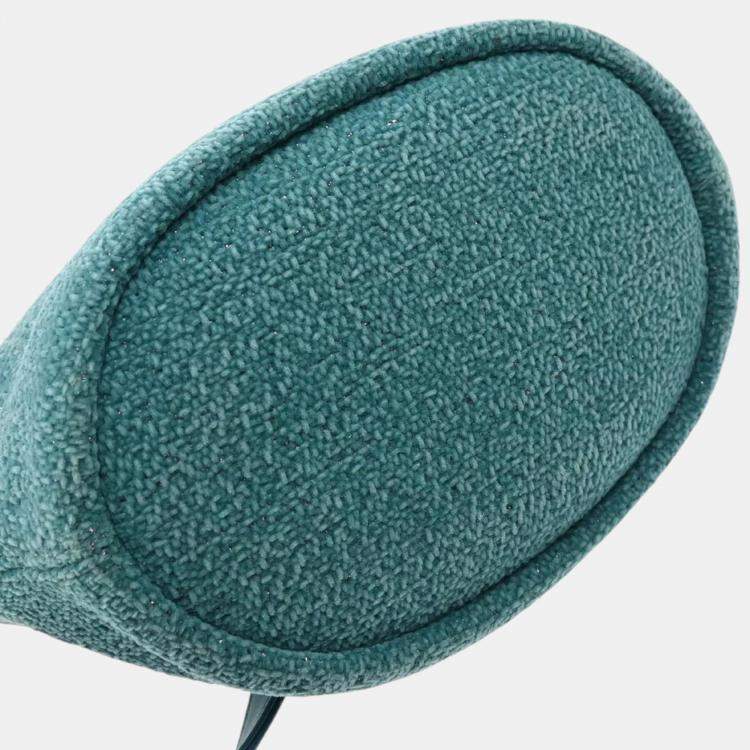Pre Owned Chanel Green Fabric Deauville Bucket Bag