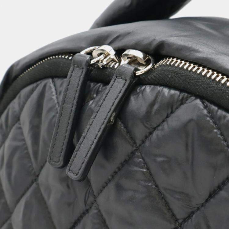 Pre Owned Chanel Black Nylon and Leather Cococoon Quilted Backpack