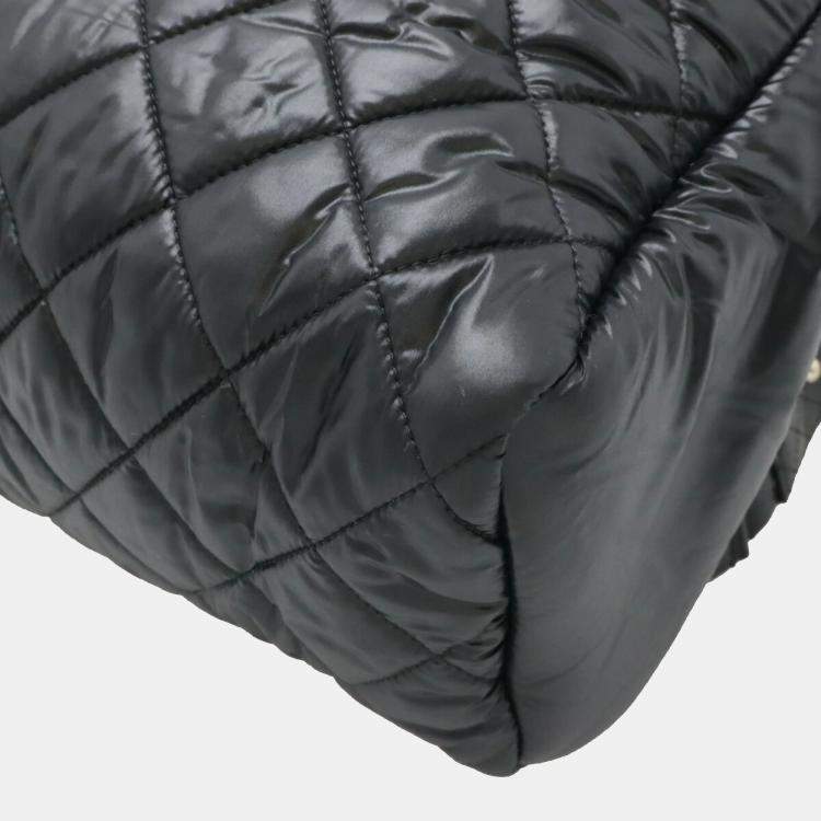 Pre Owned Chanel Black Nylon and Leather Cococoon Quilted Backpack
