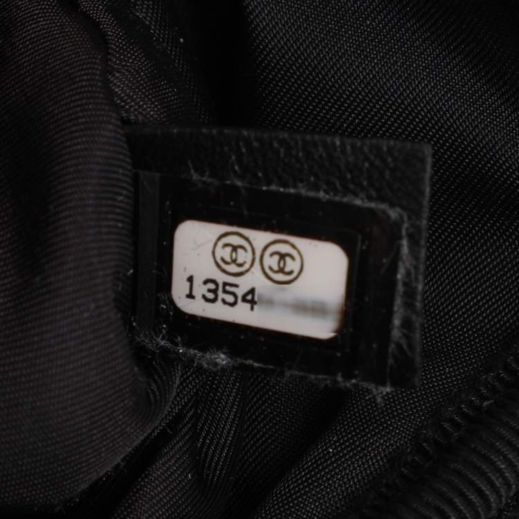 مملوكة مسبقًا Chanel Black Nylon Travel Ligne 2 Wheeled Trolley Rolling Luggage