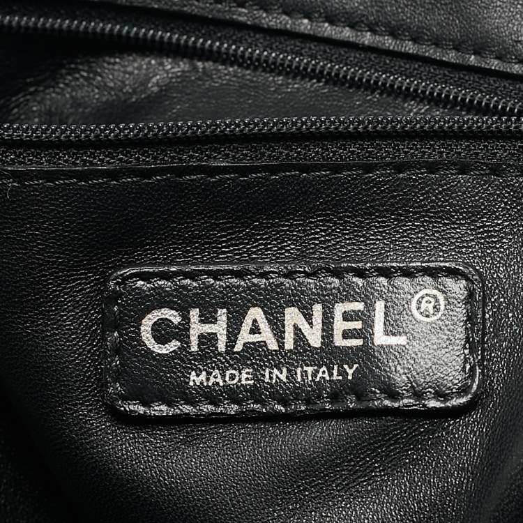 Pre Owned Chanel Black 31 Rue Cambon Embossed Leather Large Satchel