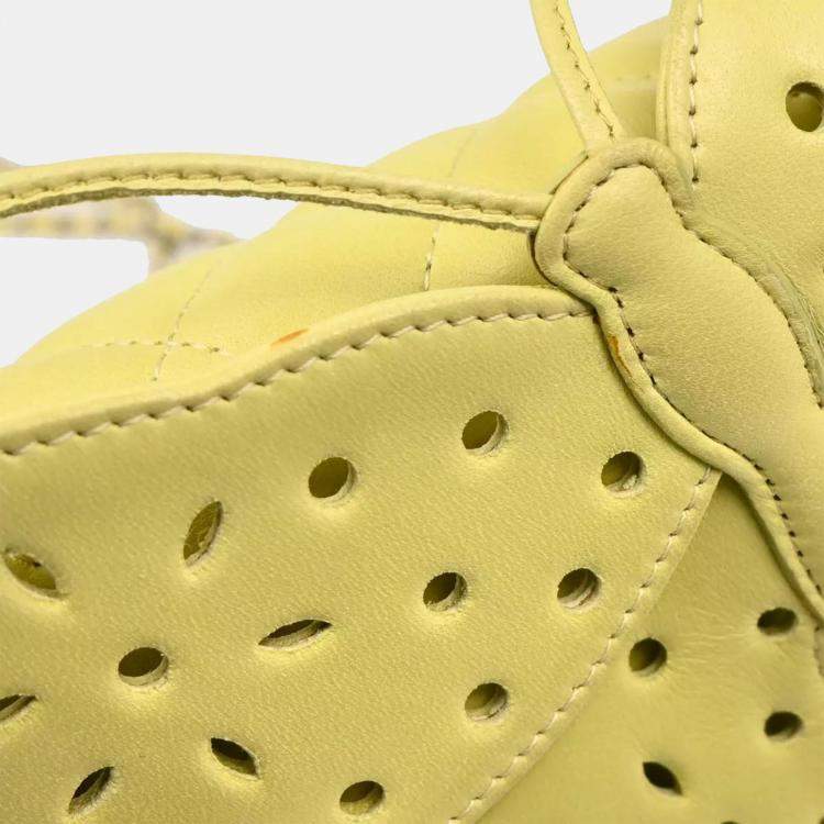 Pre Owned Chanel Lime Green Lambskin Leather Butterfly Shoulder Bag