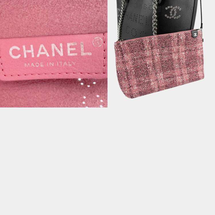 Pre Owned Chanel Navy Leather Shoulder Bag 
