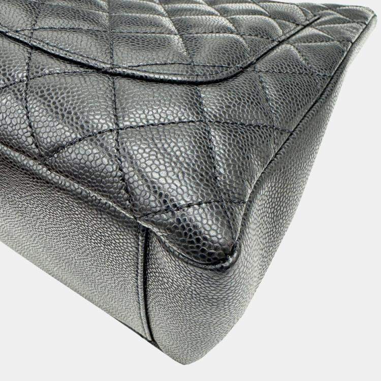 مملوكة مسبقًا Chanel Black Caviar Leather Grand Shopping Chain Tote Bag